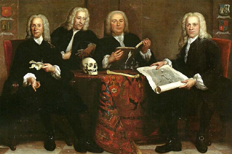 jan maurits quinckhard fyra foreatandare fran kirurgernas gille oil painting image